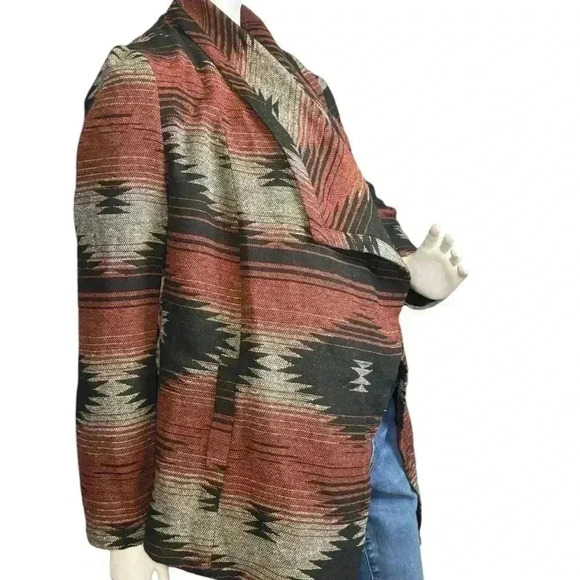 Jack by BB Dakota Women’s Tribal/Aztec Open Cardigan Size M. - Picture 6 of 13